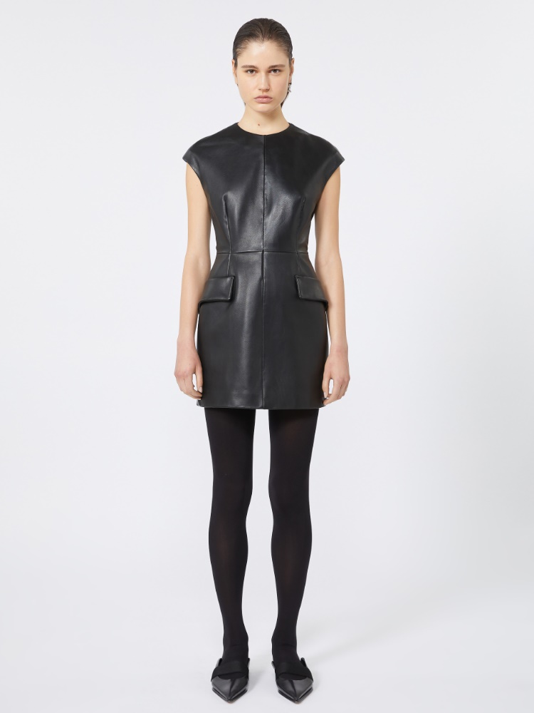 Кожаное платье